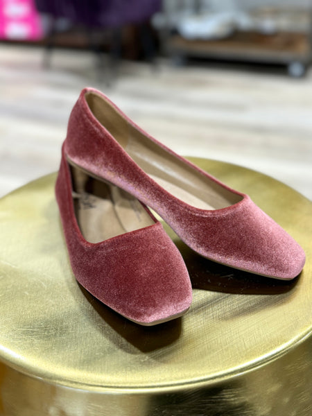 Corky’s Blush Velvet Flats