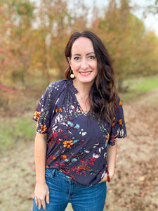 Fall Floral Top