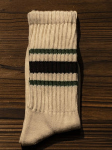 Stripe Knit Mid-Calf Socks