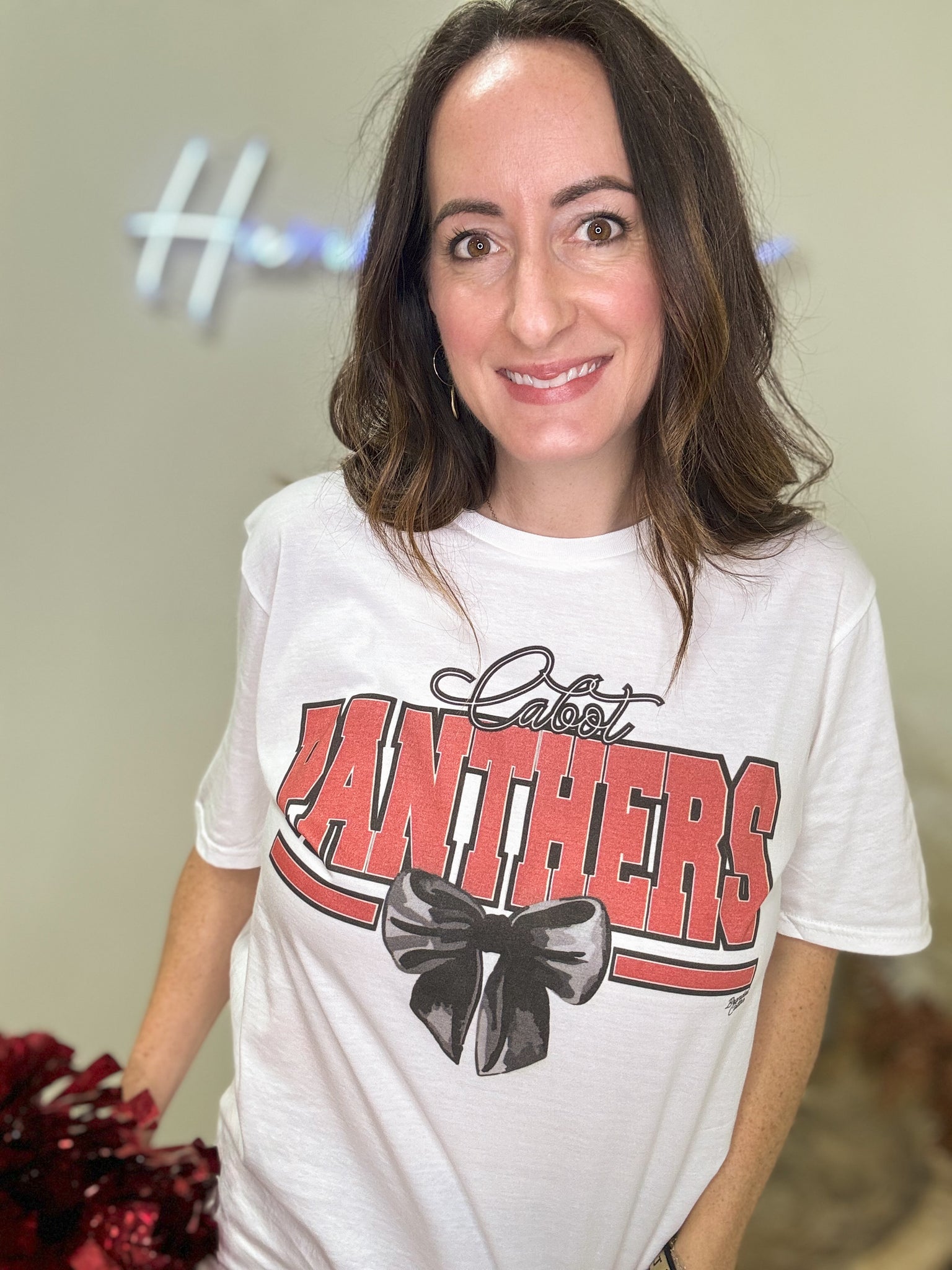 Cabot Panthers Bow Tee