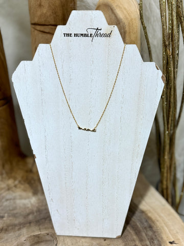 Gold Plated Mama Necklace