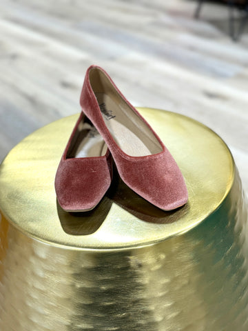 Corky’s Blush Velvet Flats