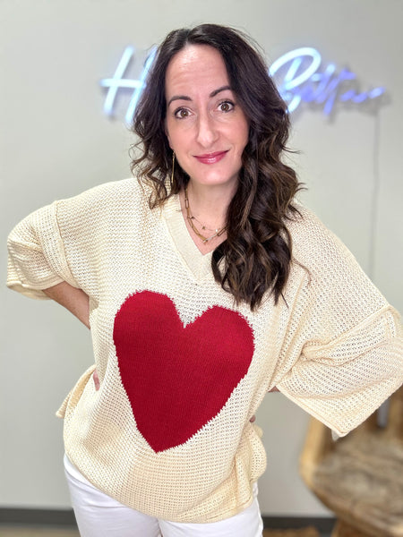 Be Mine Heart Sweater