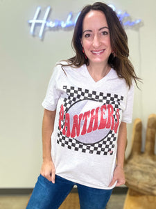 Retro Checkered Panthers Tee