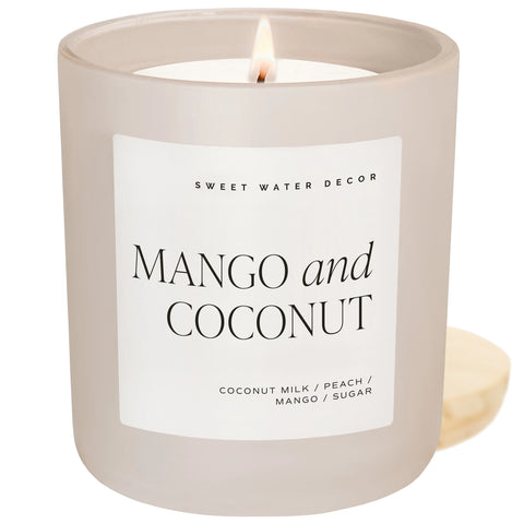 Mango + Coconut 15oz Soy Candle