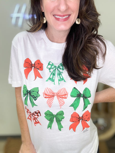 Christmas Bow Tee