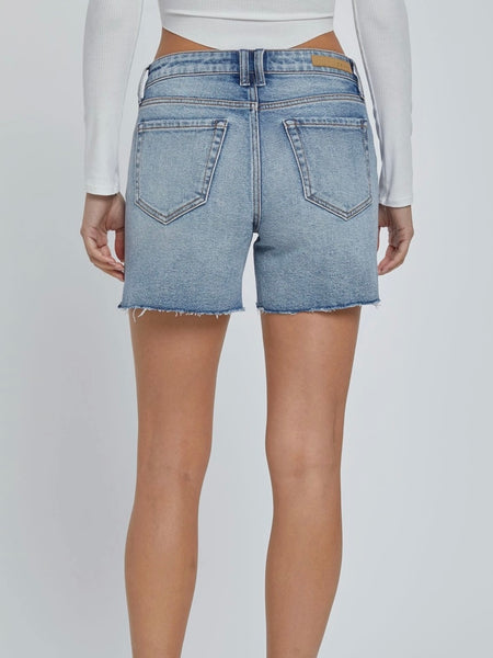 Mid-Rise Midi Shorts